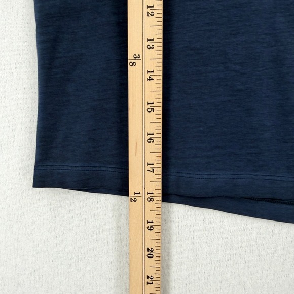 LULULEMON Cates Tee Womens 6 Blue Short Sleeve Cropped Pima Cotton T Shirt - Picture 8 of 14